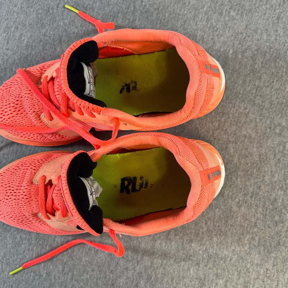 Nike Women's Air Zoom Fly 2 Running Shoes Coral Orange Black Size 10 #707607-800 - Picture 7 of 8
